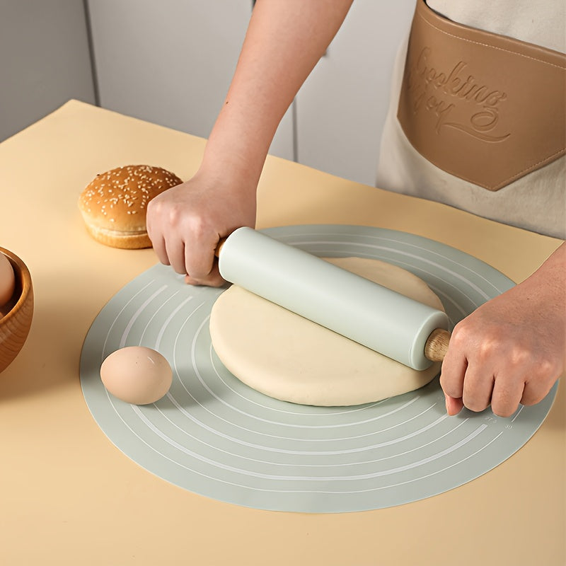 1 Set of Silicone Rolling Pin Kneading Pad Set