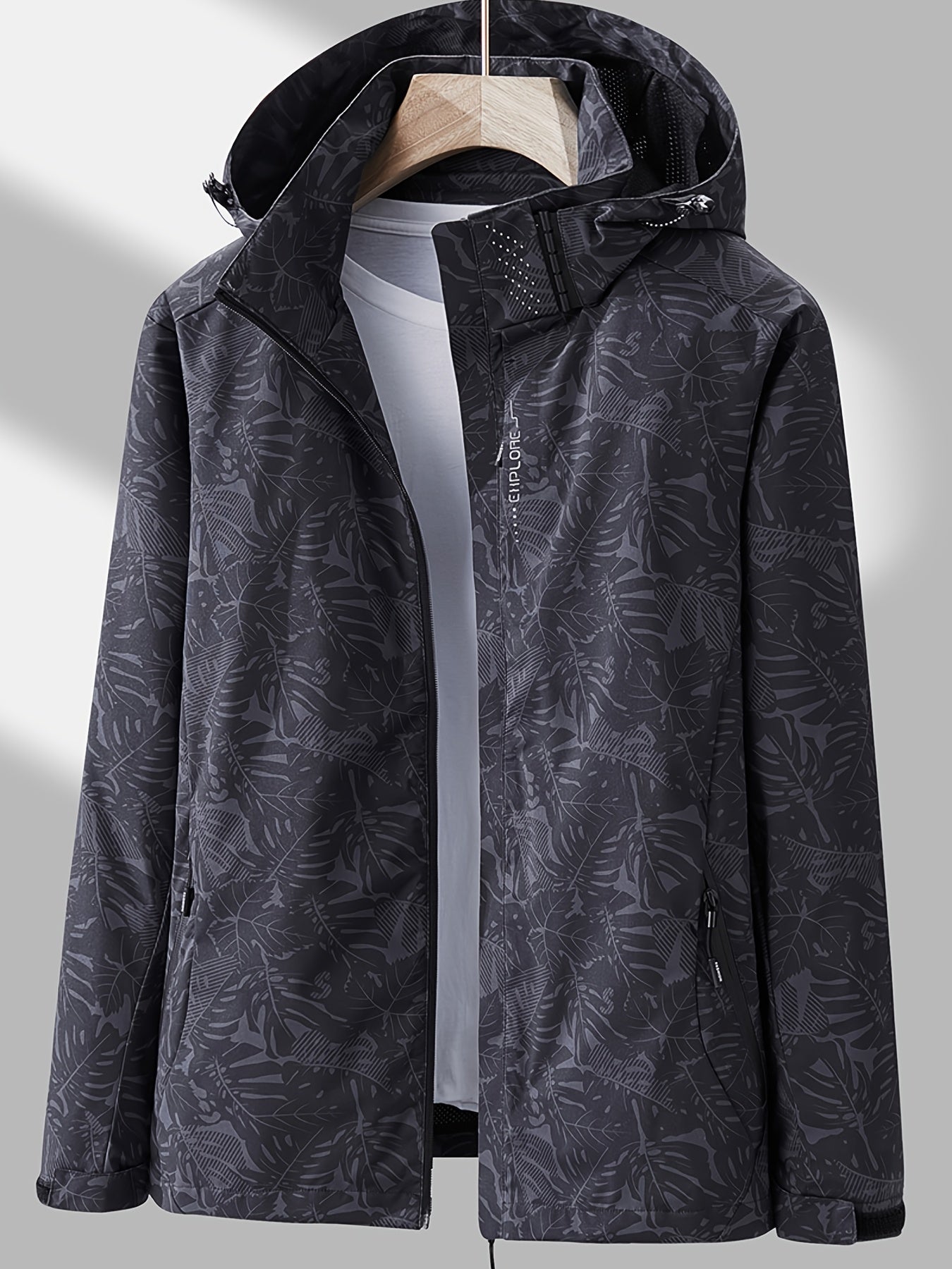 Women'S Lightweight Windproof Hooded Jacket