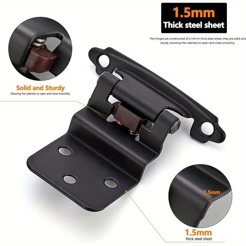 Multi-fold American spring hinge cabinet door self-closing hinge