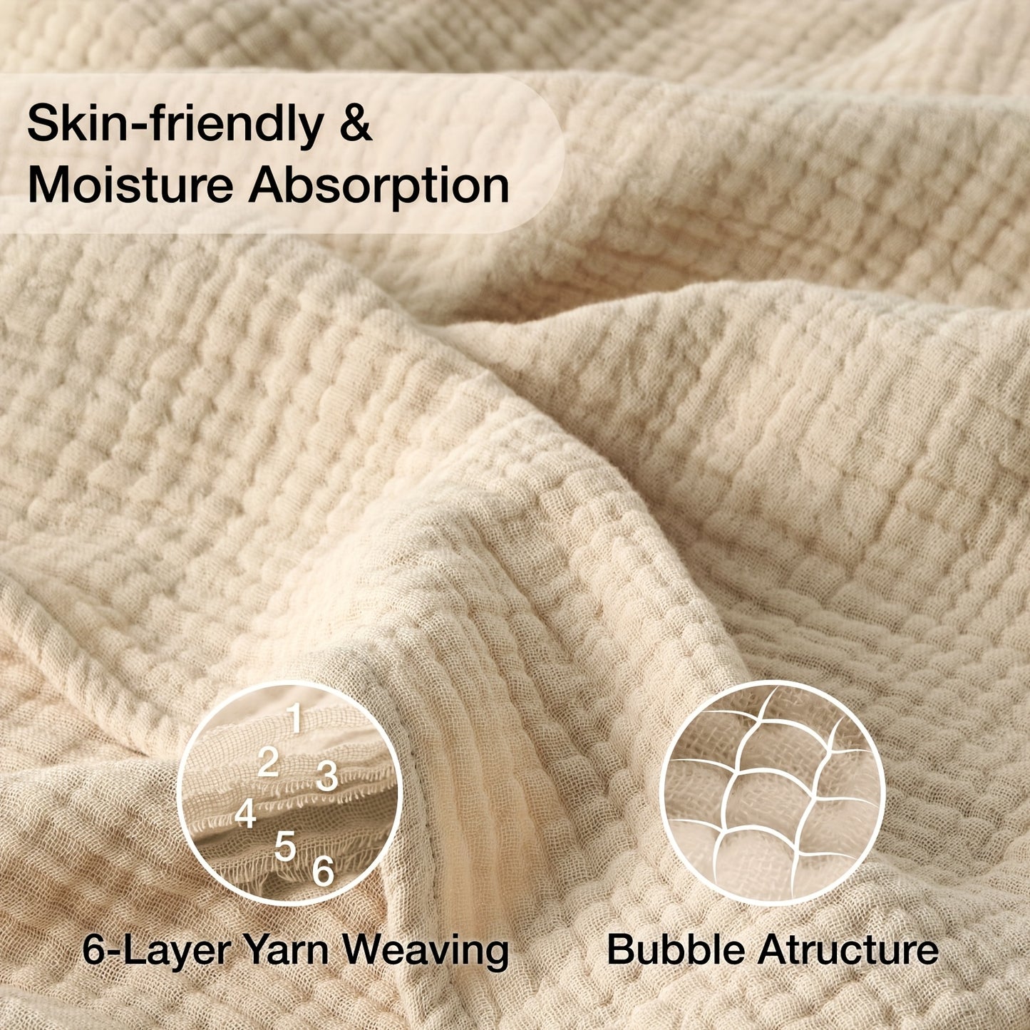 100% Cotton Muslin Blankets
