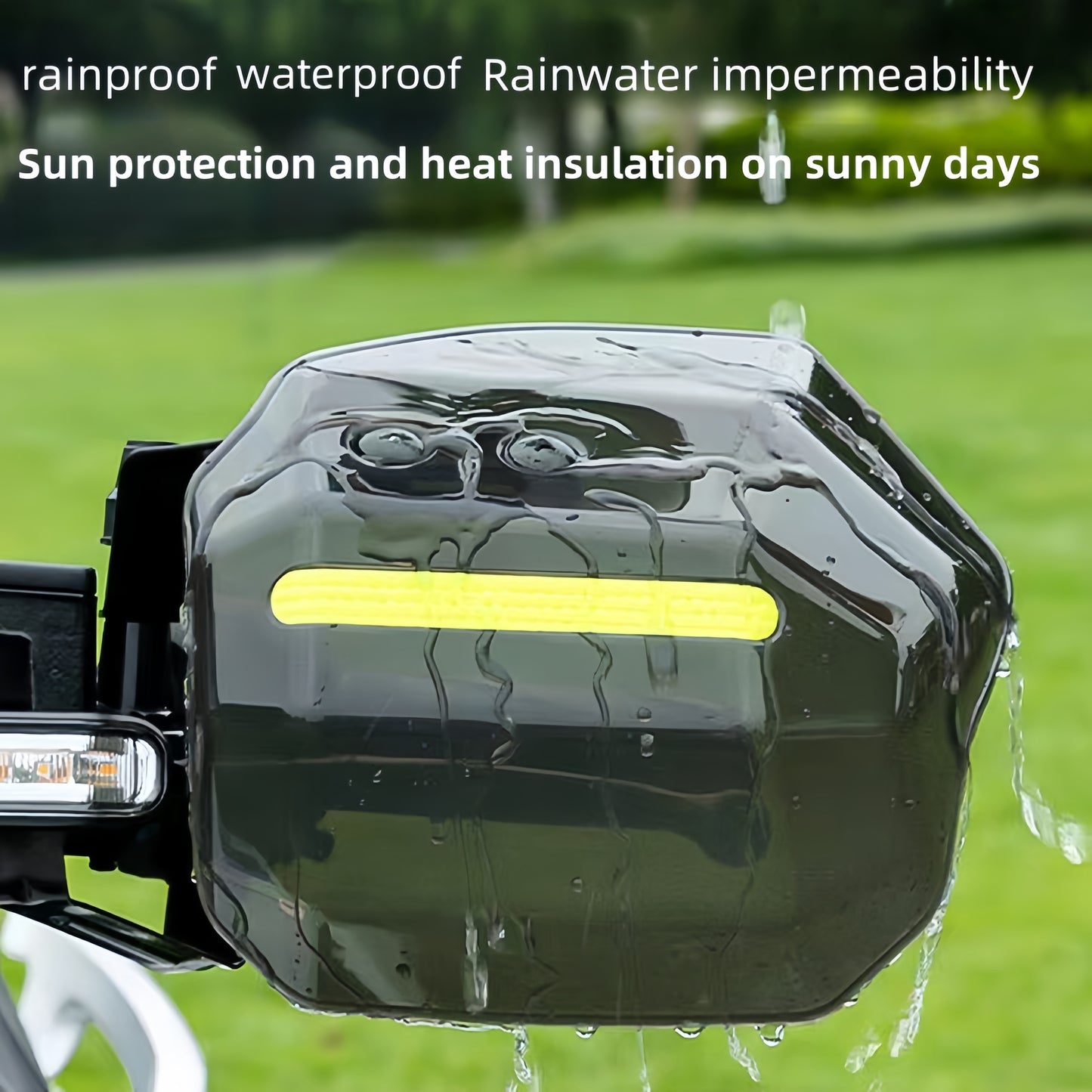 2pcs Universal Electric Bike Handlebar Wind Deflector with Strong Bearing