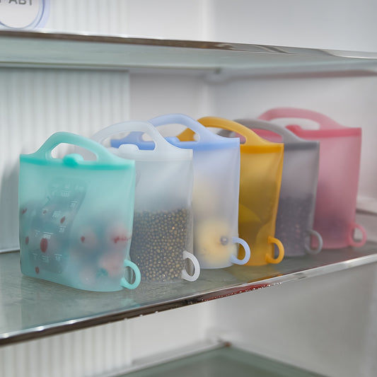 4pcs Leak-Proof Silicone Food Storage Containers