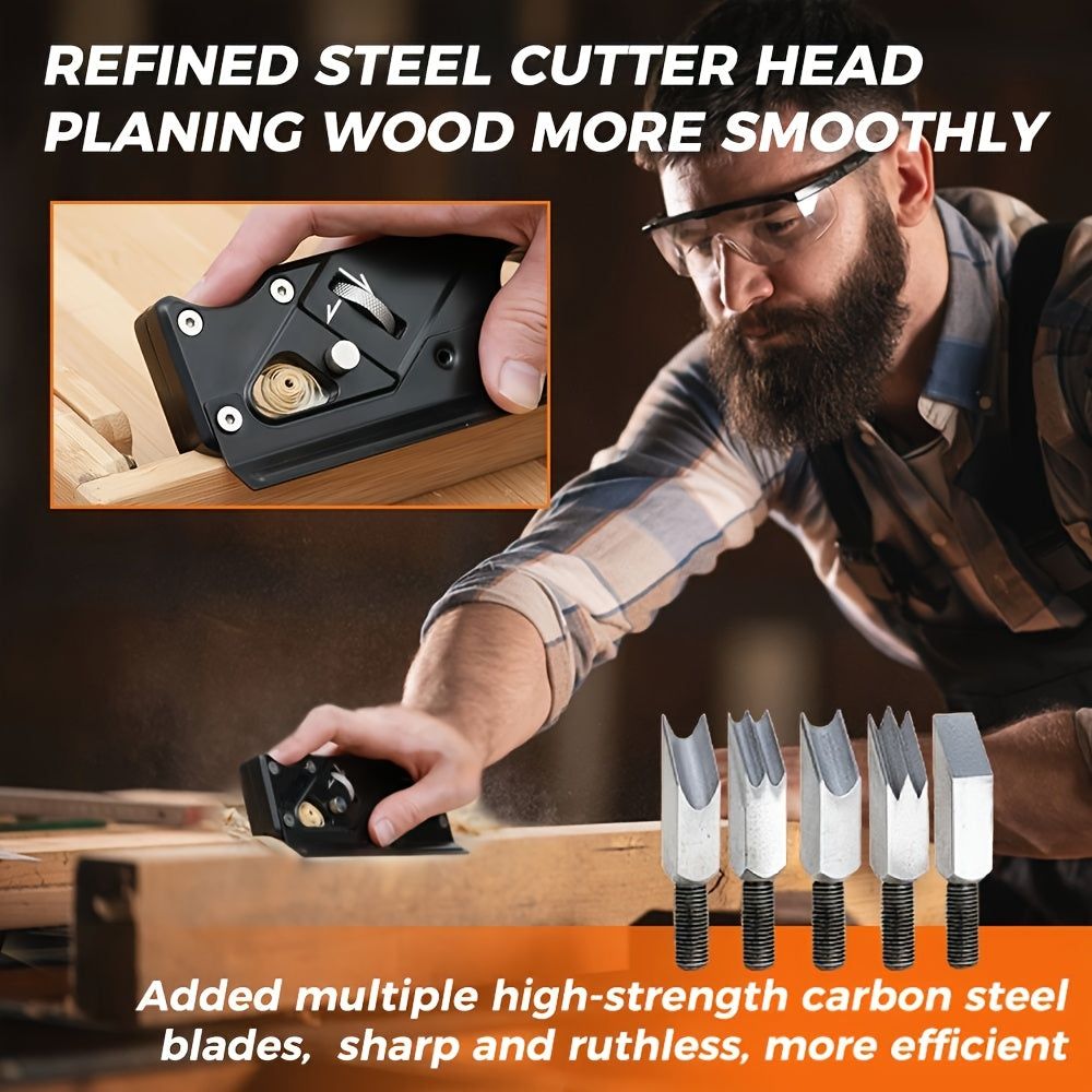 Woodworking Planer Set (6 Blade Heads)