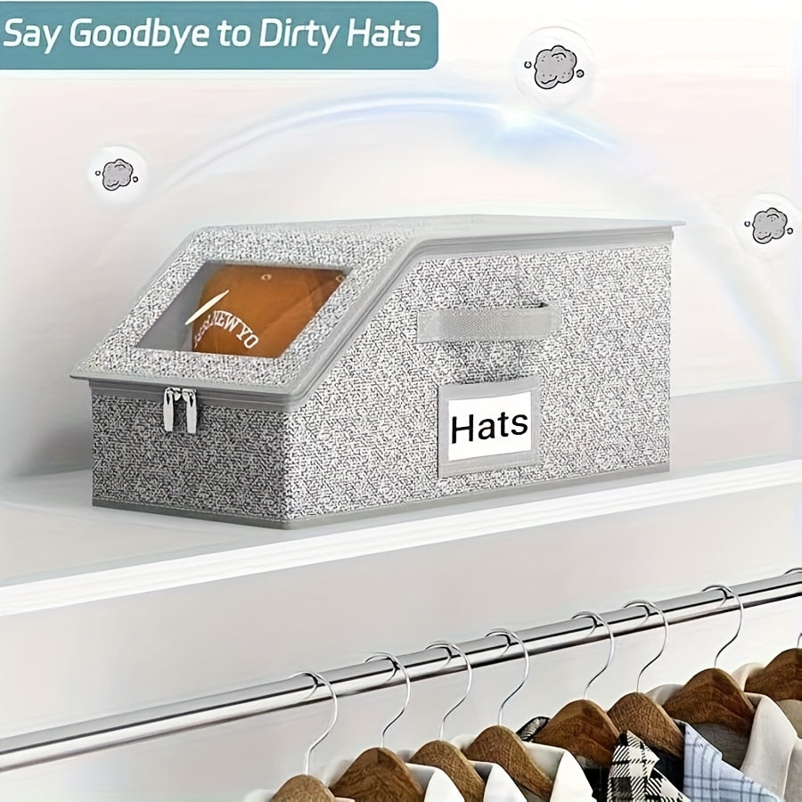 Large Capacity Stackable Hat & Accessory Organizer Storage Box
