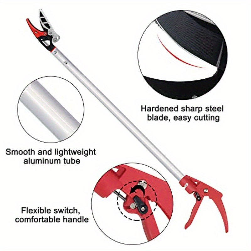 1-Pack Heavy-Duty 32" Long Reach Professional Gardening Shears