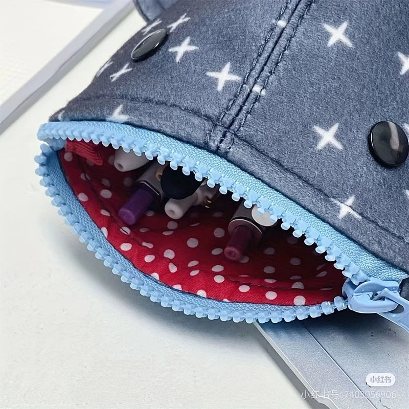 1-Piece Cute Blue Shark Fish Pencil Case