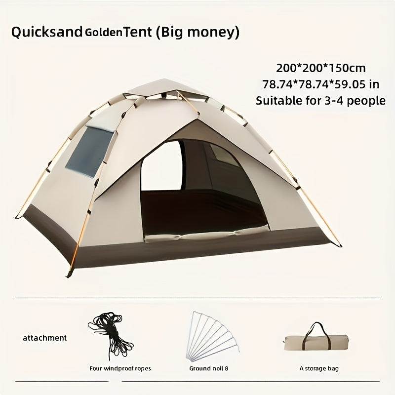 UV Repellent 4-Person Pop-Up Tent