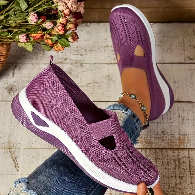 Women Orthopedic plaid Slip On Sneakers