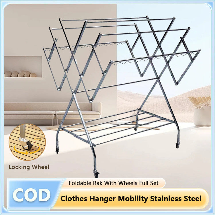 Stainless Steel Foldable Clothes Drying Rack