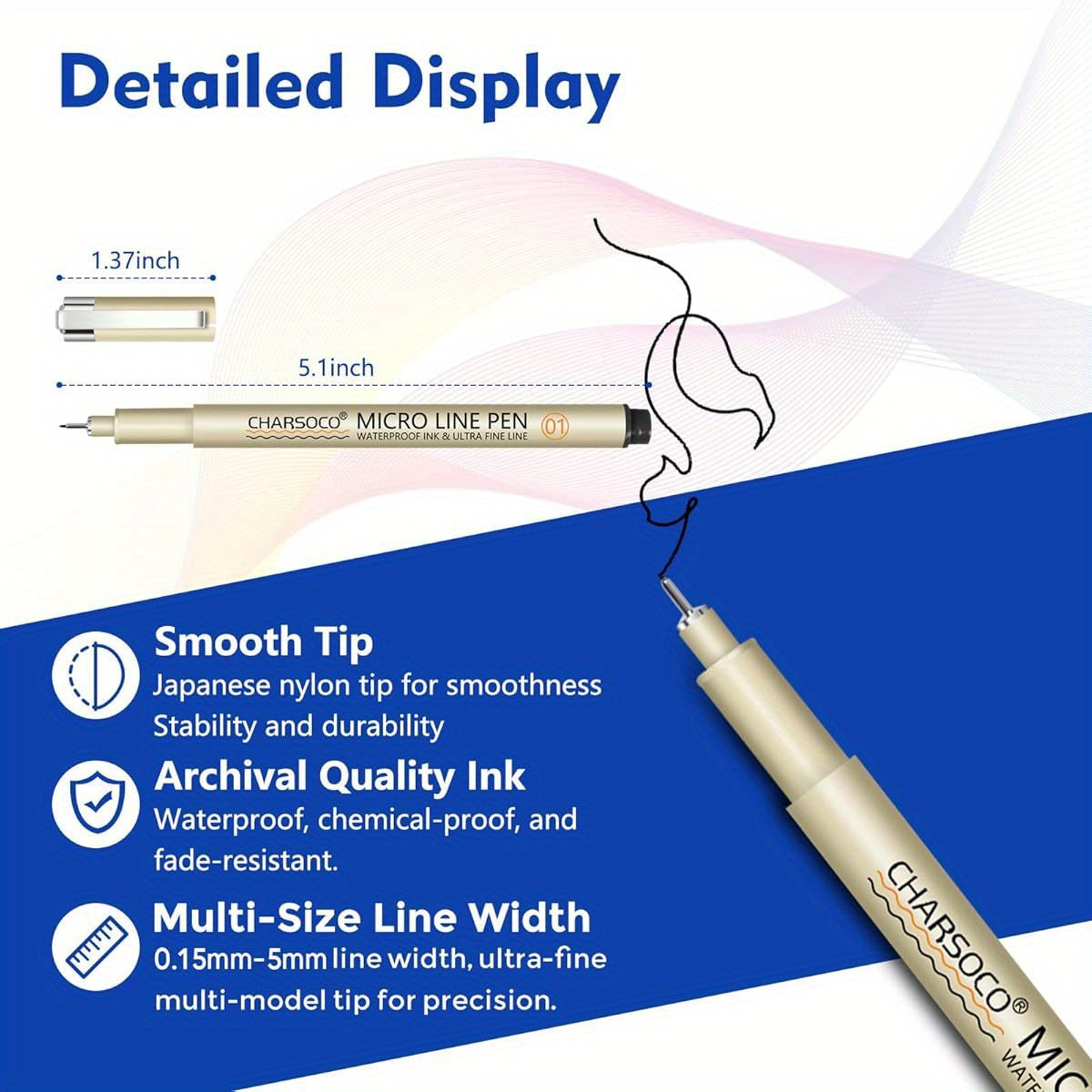 003 Micro Pen, Black Fine Point Pen with Archival Ink
