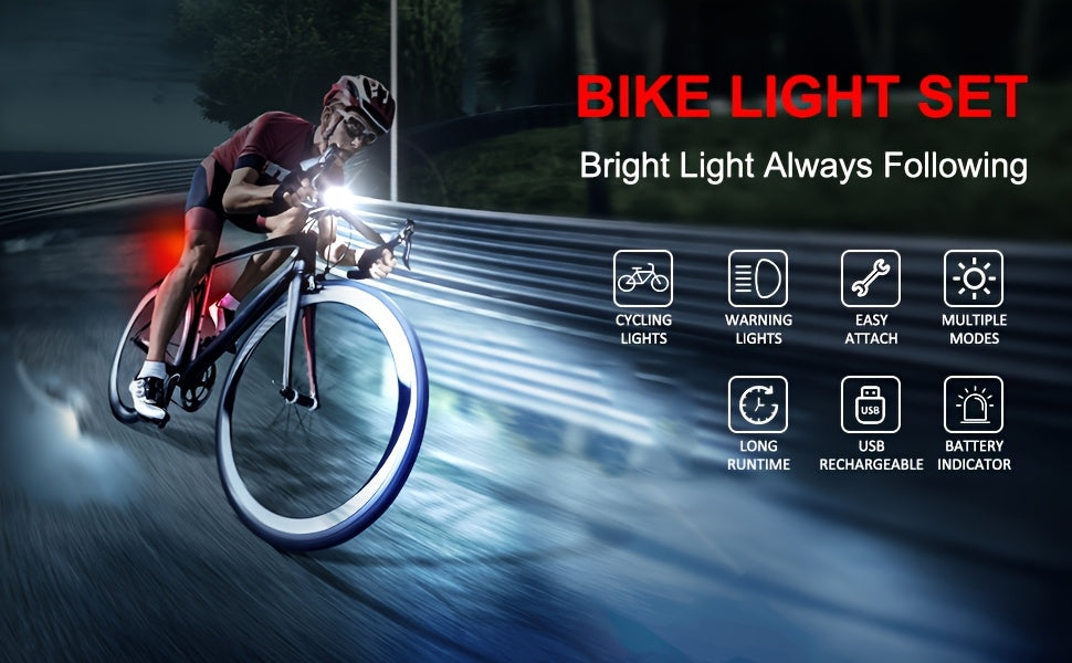 USB Rechargeable LED Bicycle Light