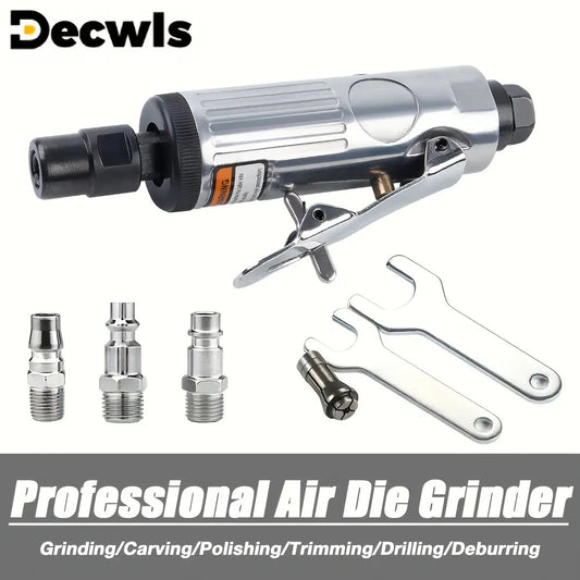 Heavy-Duty Compact Air Die Grinder with Accessories
