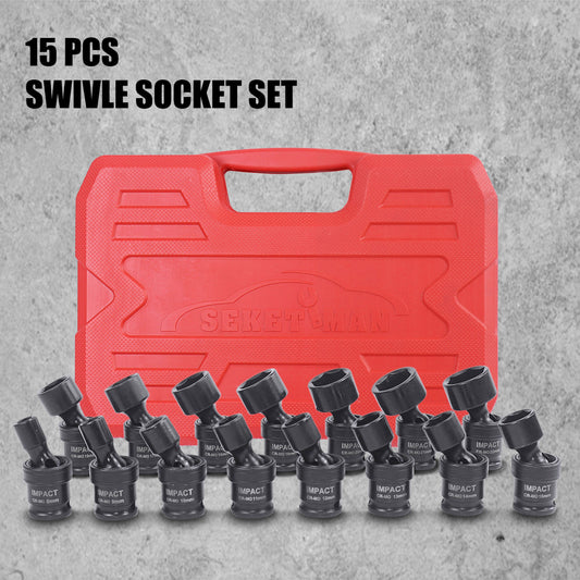 15pcs 3/8" Drive Impact Socket Set