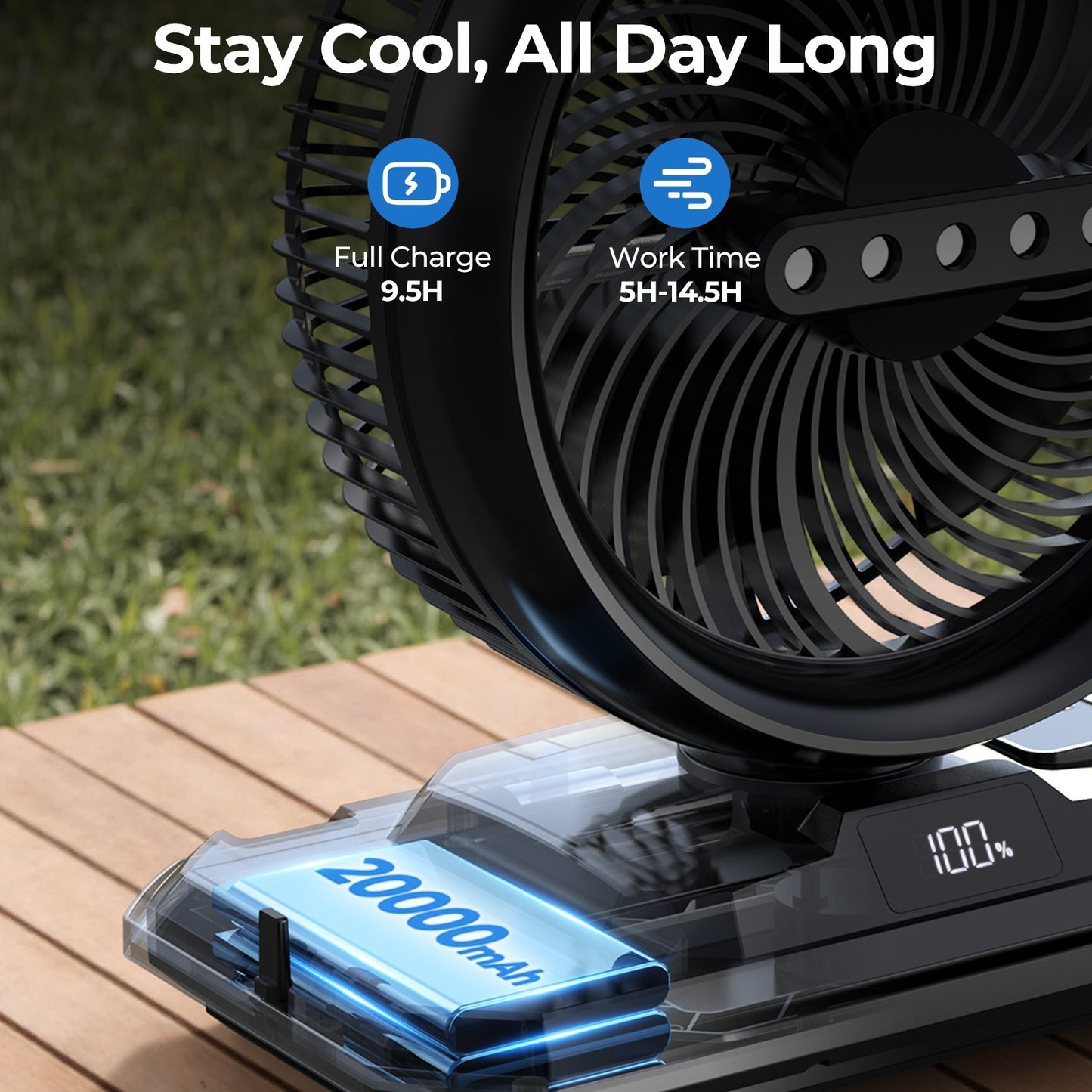10 Inch Camping Misting Fan
