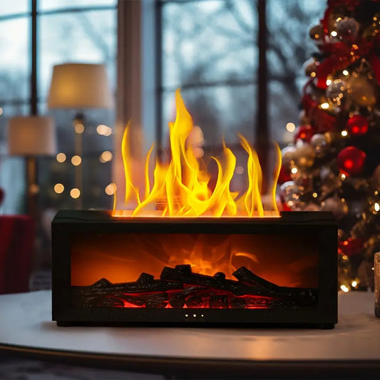 USB-Powered Simulated Flame Aroma Diffuser