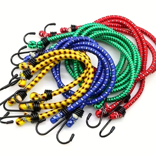 Elastic Strapping Rope with Double Hooks for Securing Luggage in Cars