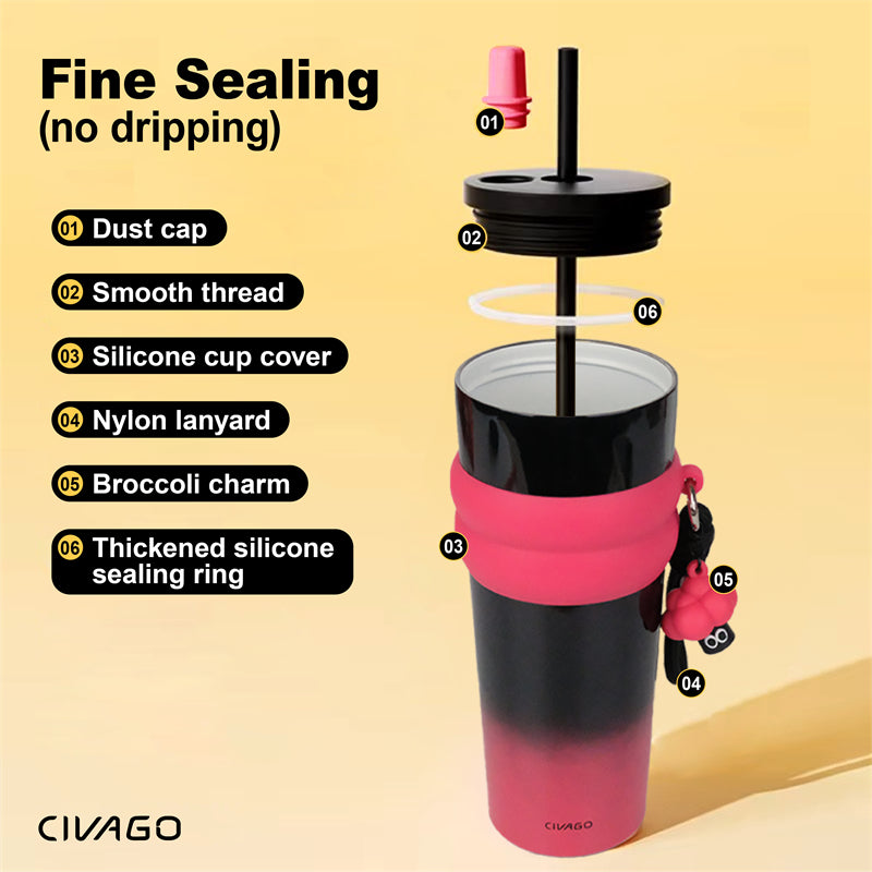 Stainless Steel Coffee Mug With Lid