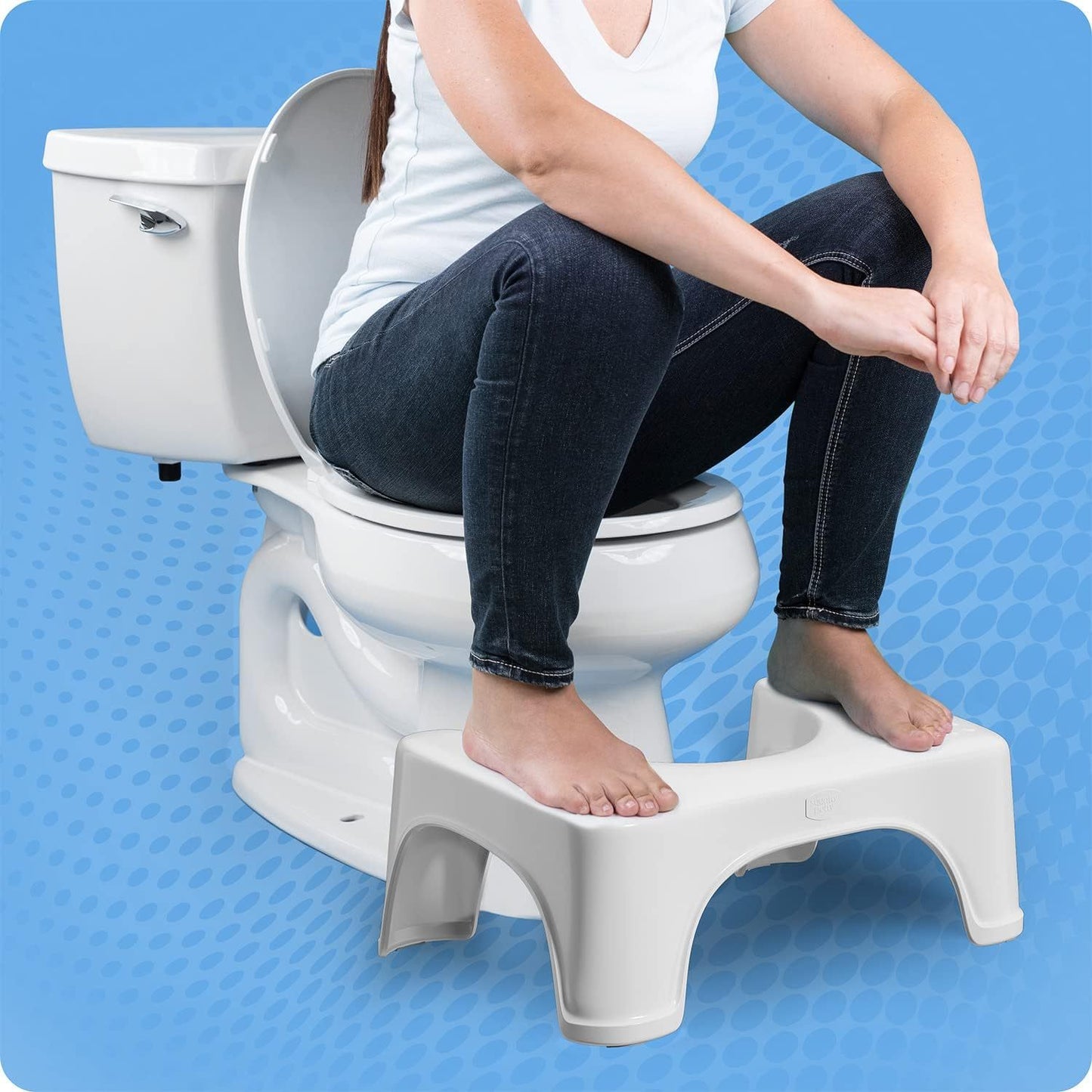Squatty Potty Standard 7" Toilet Stool, White