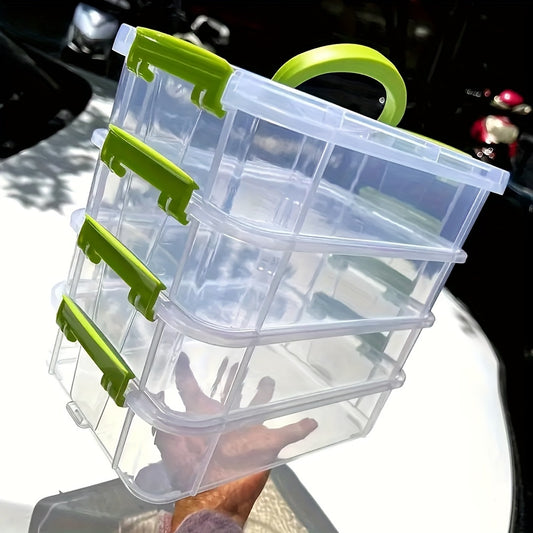 4-Layer Stackable Transparent Plastic Storage Box