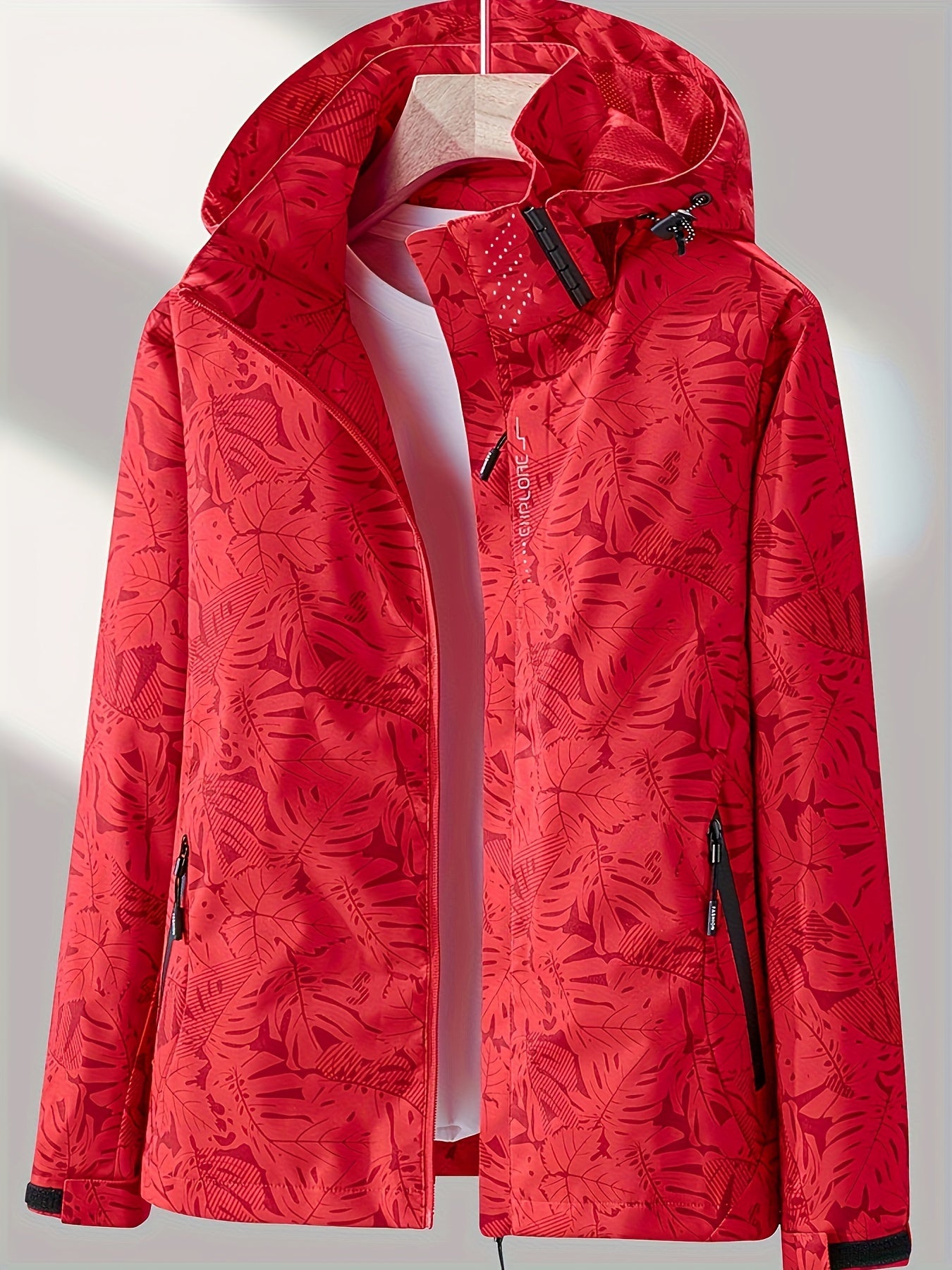Women'S Lightweight Windproof Hooded Jacket