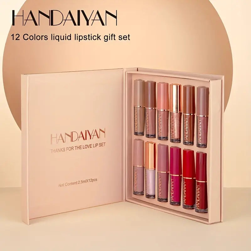 12 Colors Lip Gloss Set