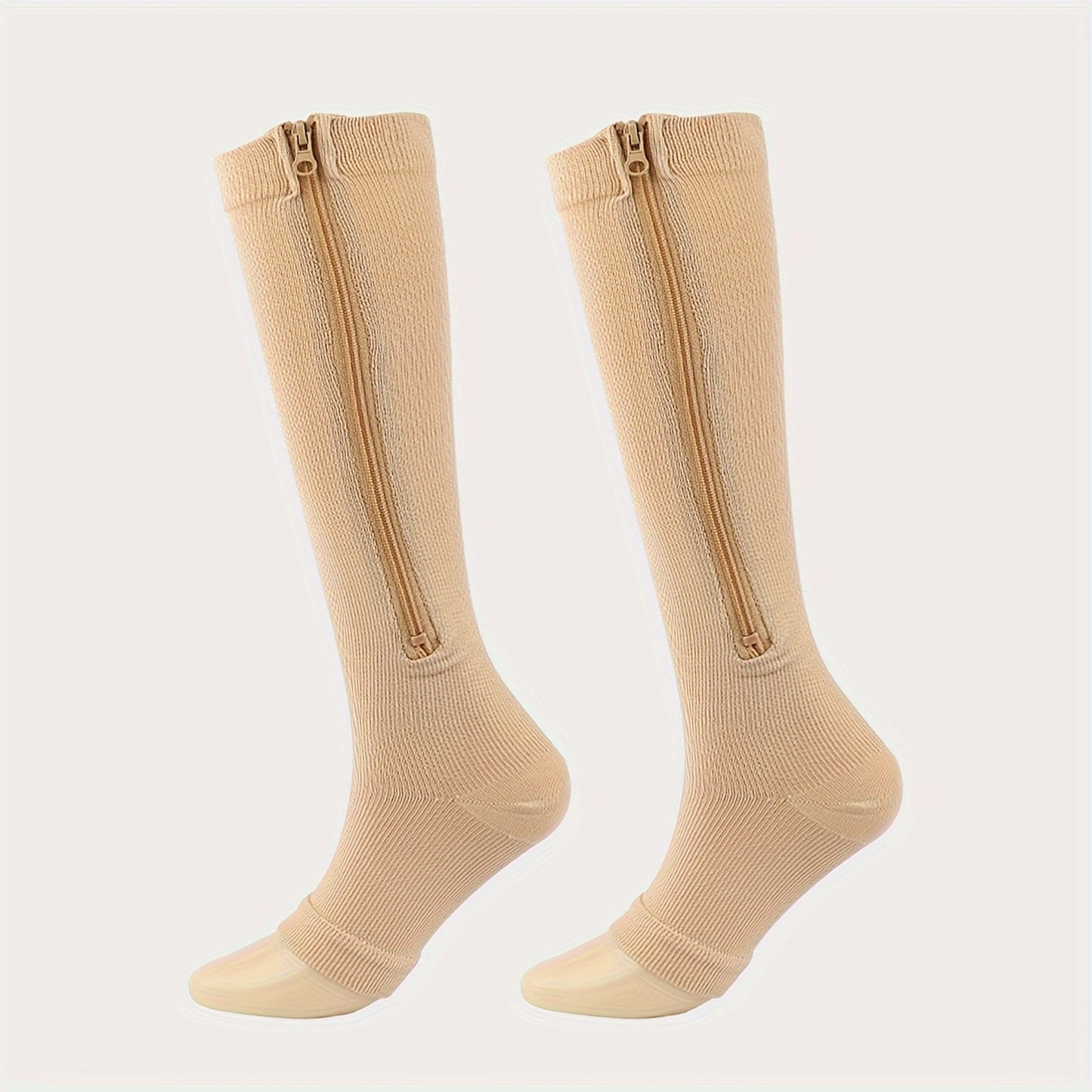 Women's Compression Socks with Open Toe Breathable Design
