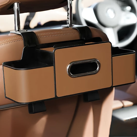 Car Seat Back Organizer with Tissue Box