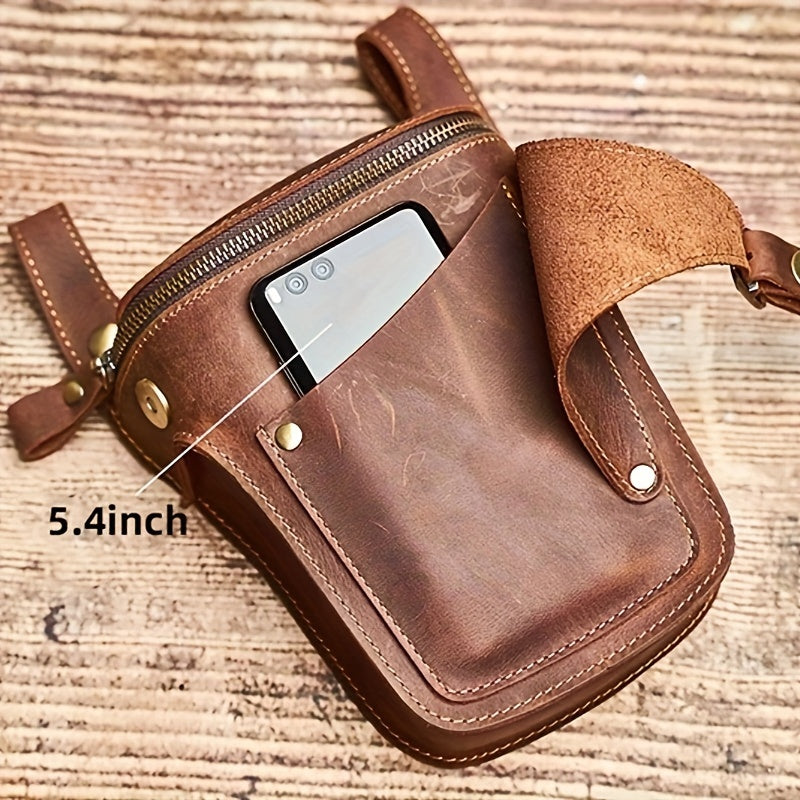 Vintage Buffalo Leather Fanny Pack