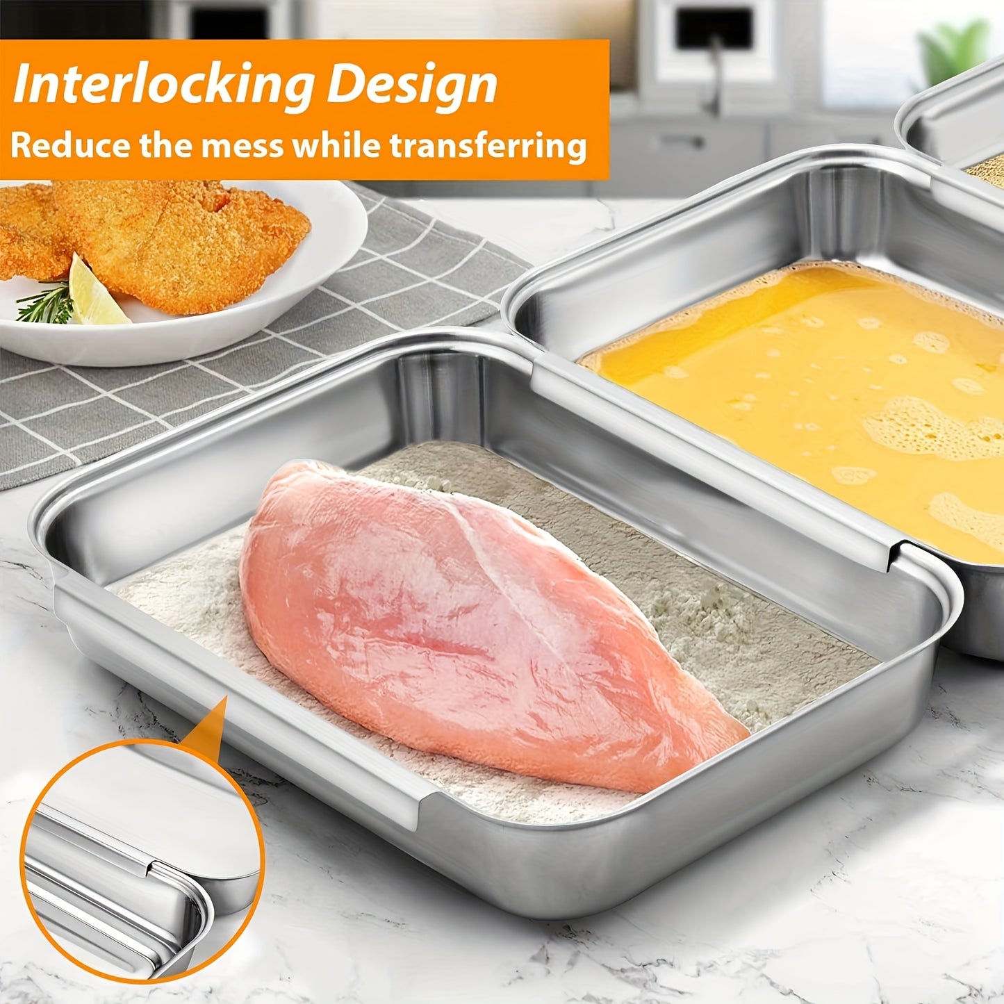Food-Grade Stainless Steel Bread Plate