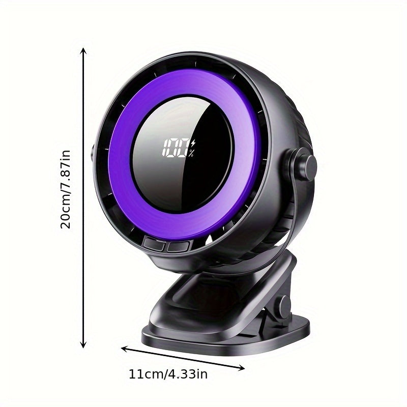 Ultra-Quiet Portable Clip-On Fan
