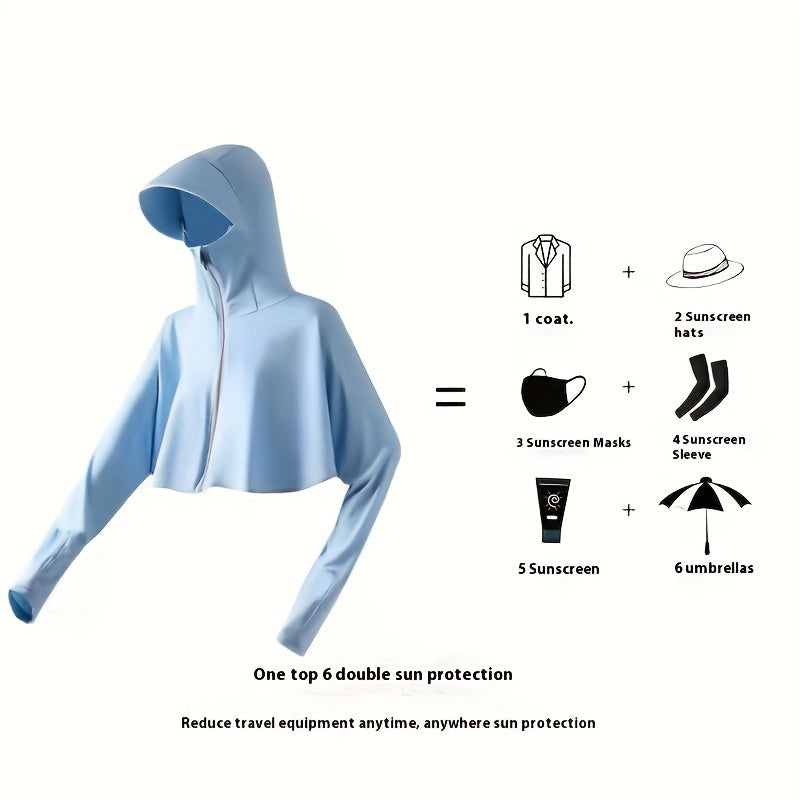 Summer women's short sun protection jacket cape sun protection clothing