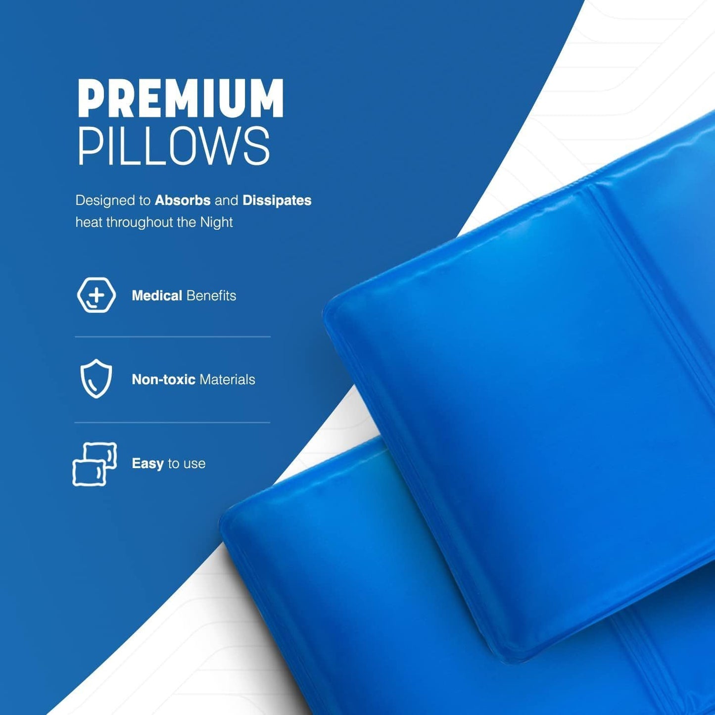 2-Pack Large Cooling Gel Pillows
