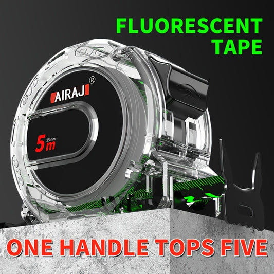 High-Precision Self-Locking Fluorescent Steel Tape Measure