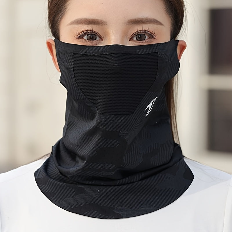 Summer Outdoor Ice Sliky Fiber Fabric Neck Gaiter