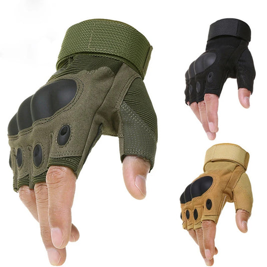 Tactical Hard Knuckle Half finger Gloves