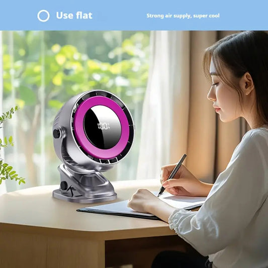 Ultra-Quiet Portable Clip-On Fan