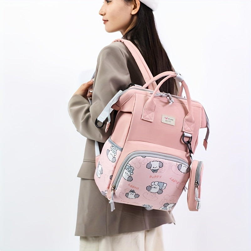 Spacious Cute Cartoon Prints Backpack