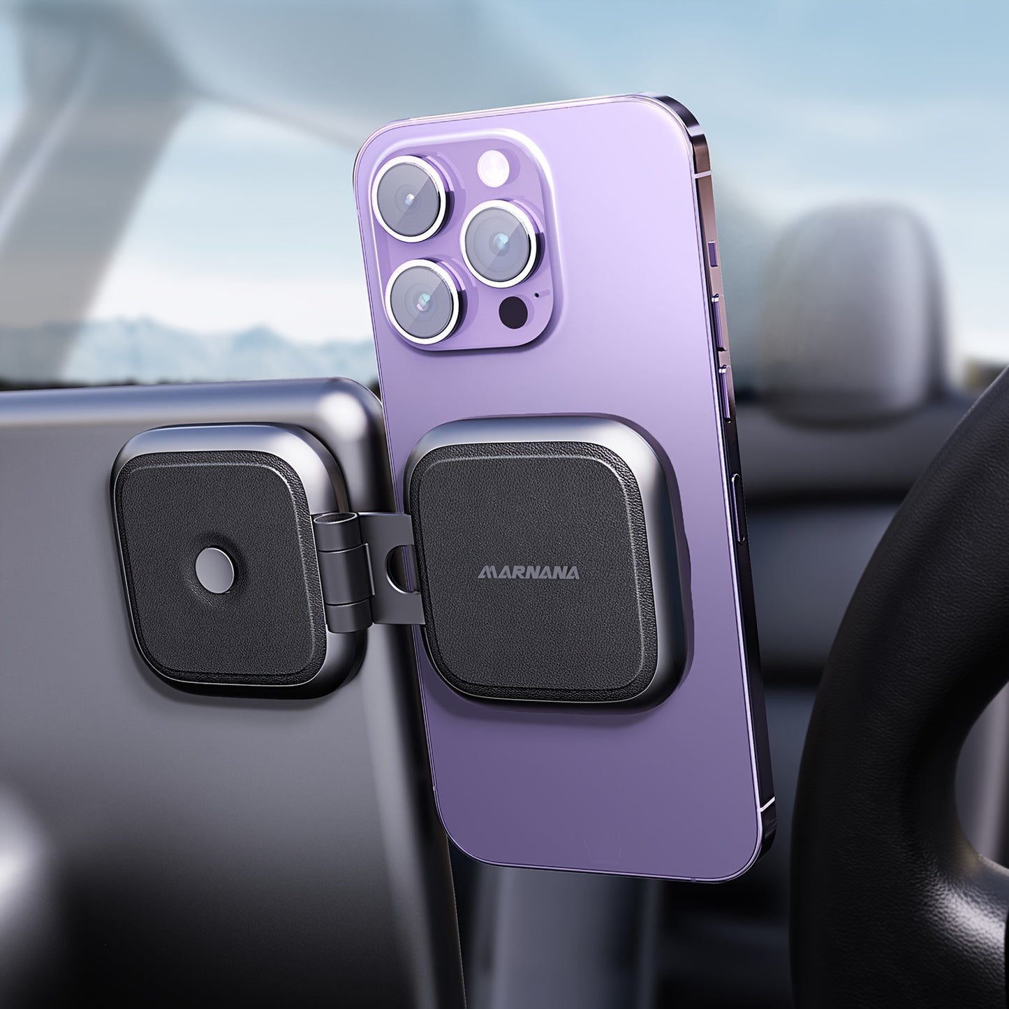 Foldable Magnetic Car Phone Holder