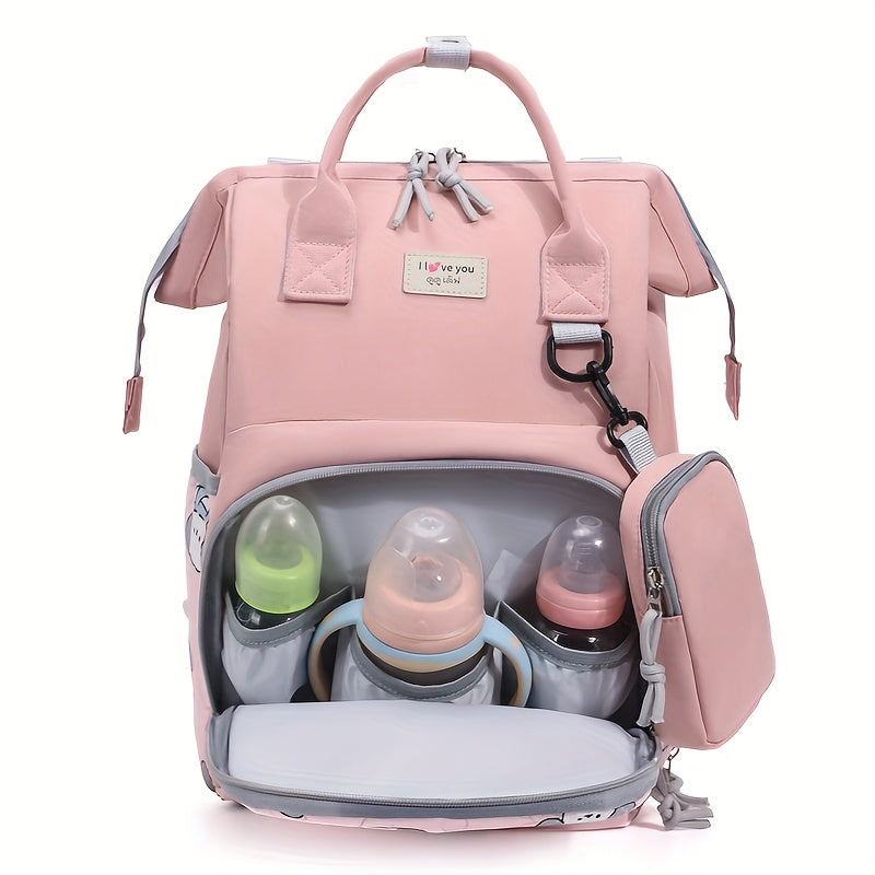 Spacious Cute Cartoon Prints Backpack