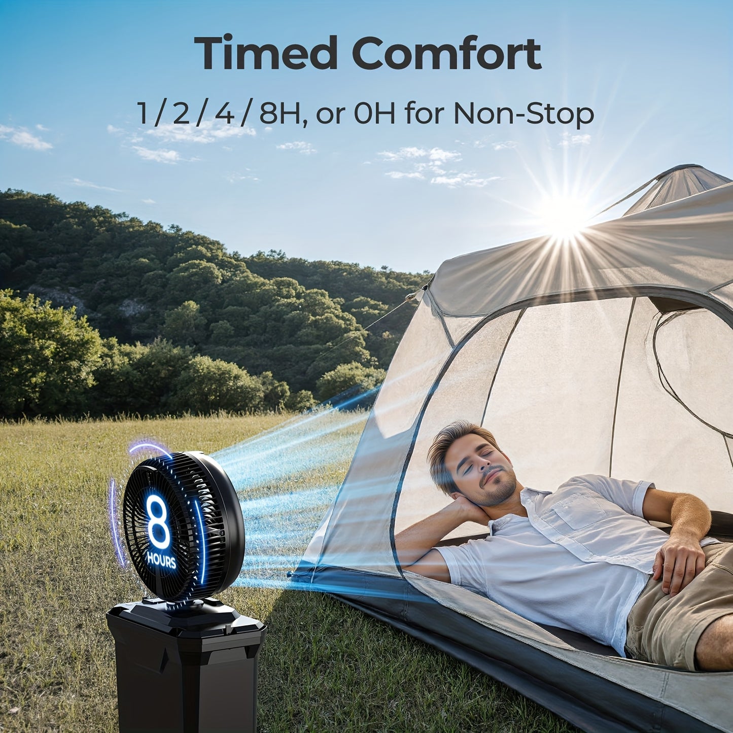10 Inch Camping Misting Fan