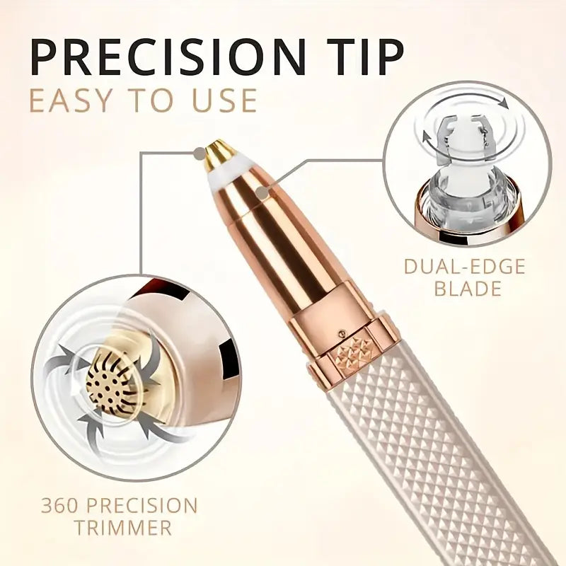 Women’s 2-in-1 Electric Eyebrow Trimmer & Facial Hair Remover