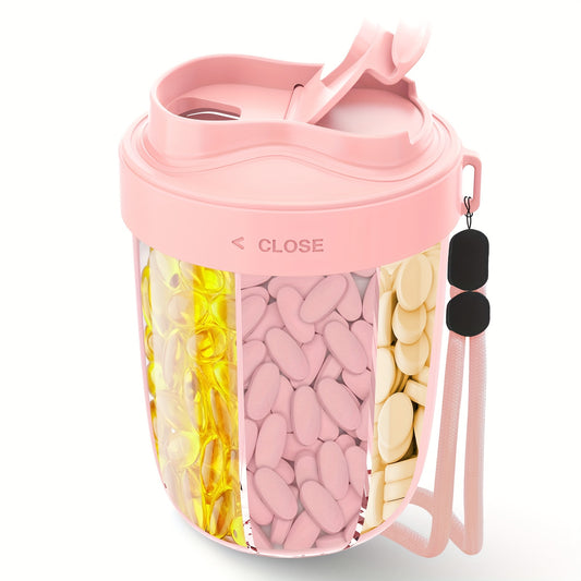 Large Pill Bottle Organizer, Supplement Organizer for Holding 6 Various Vitamins