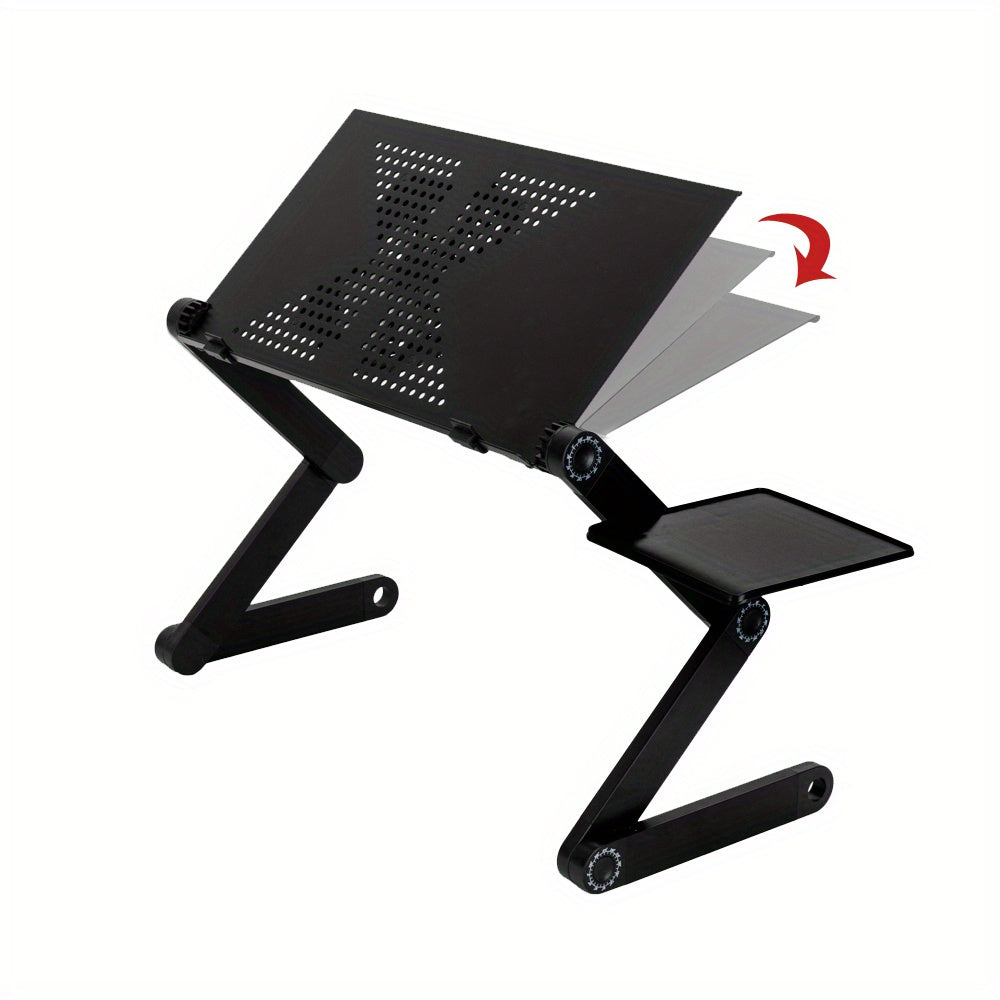 Adjustable Folding Laptop Desk with Cooling Fan