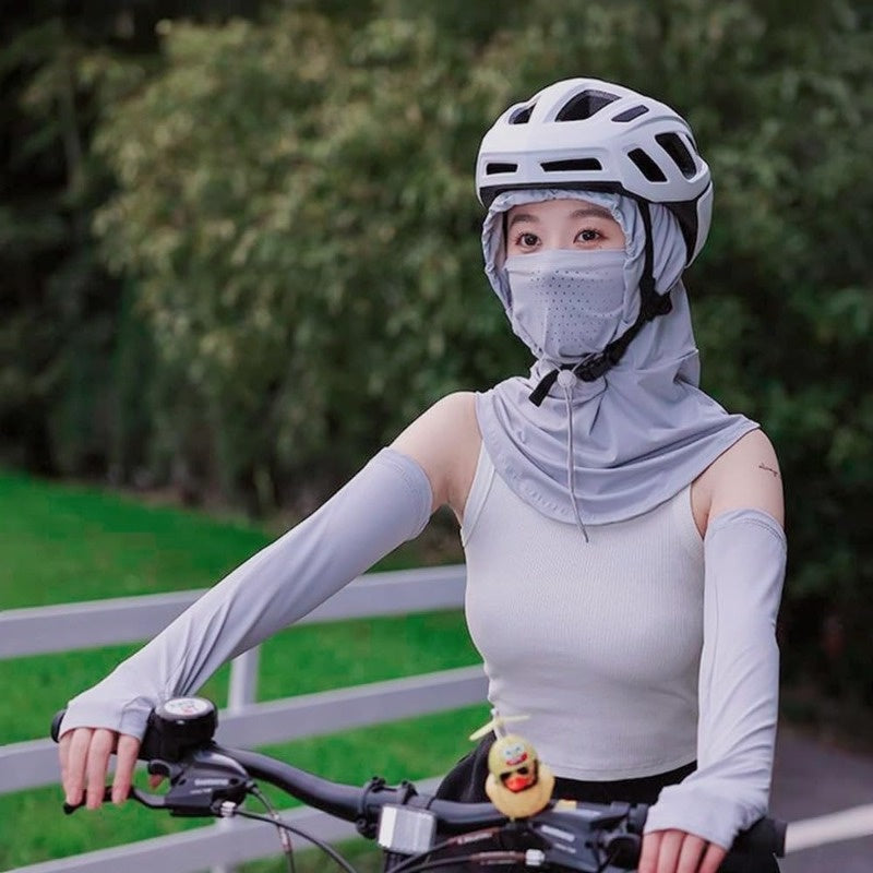 Women'sProtectionHat with Neck Guard & Face Mask