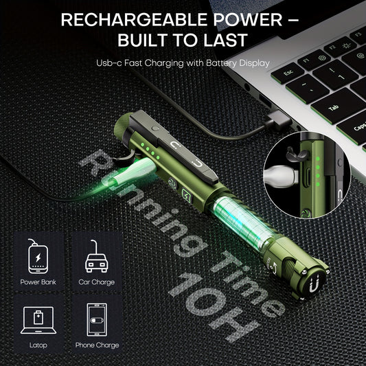 EDC Flashlight 600LM Rechargeable Pocket Flashlight