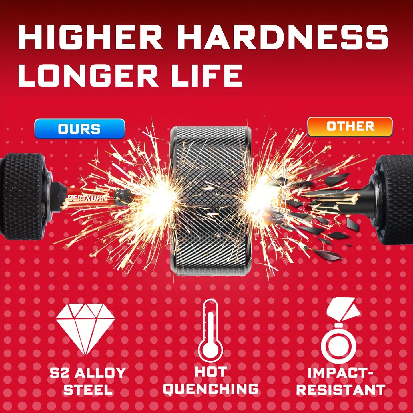 25/50mm 66pcs Impact Screwdriver Bit Set