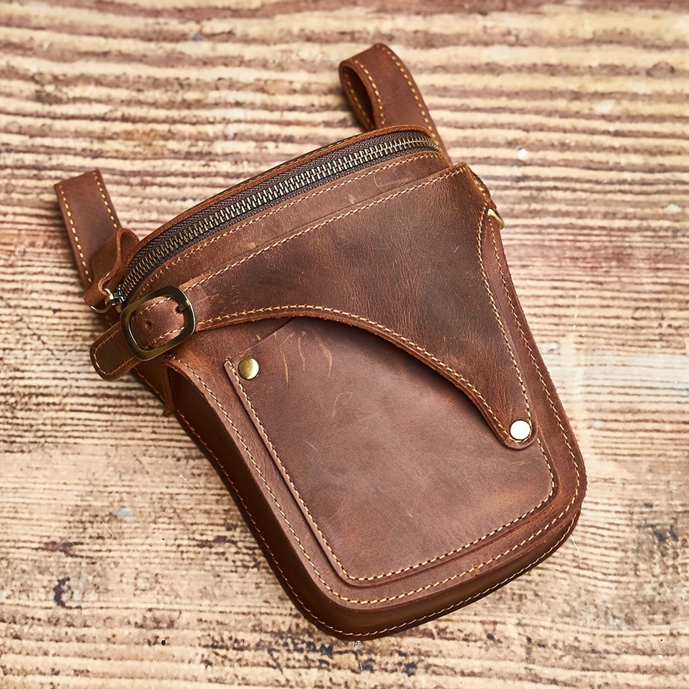 Vintage Buffalo Leather Fanny Pack