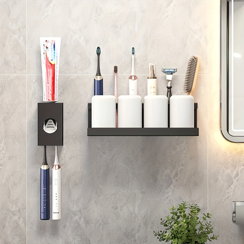 [No Drilling] Wall-Mounted Toothbrush Holder