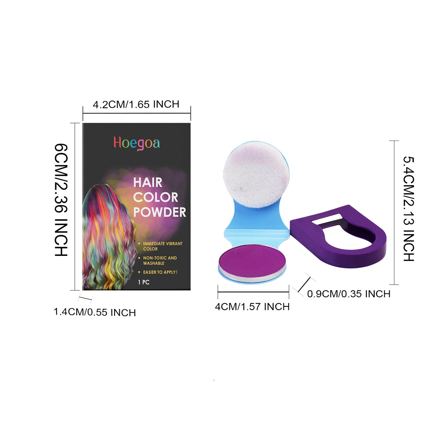 hair coloring powder, disposable fast color