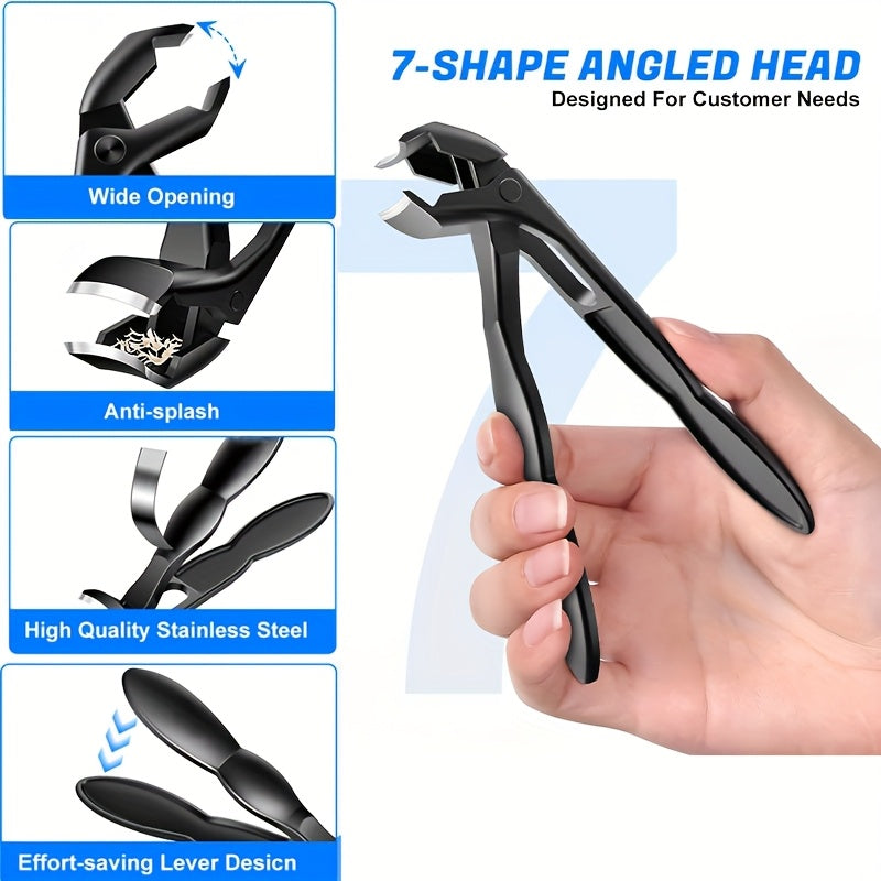 Curved tip nail clippers